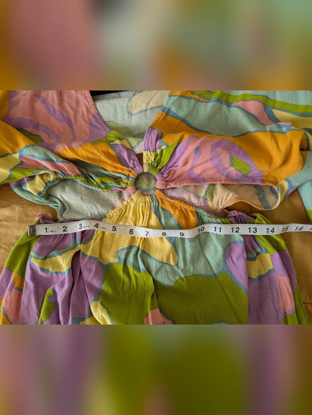 Show Me Your MuMu Pastel Abstract Cut Out Maxi Dress - Picture 9 of 9